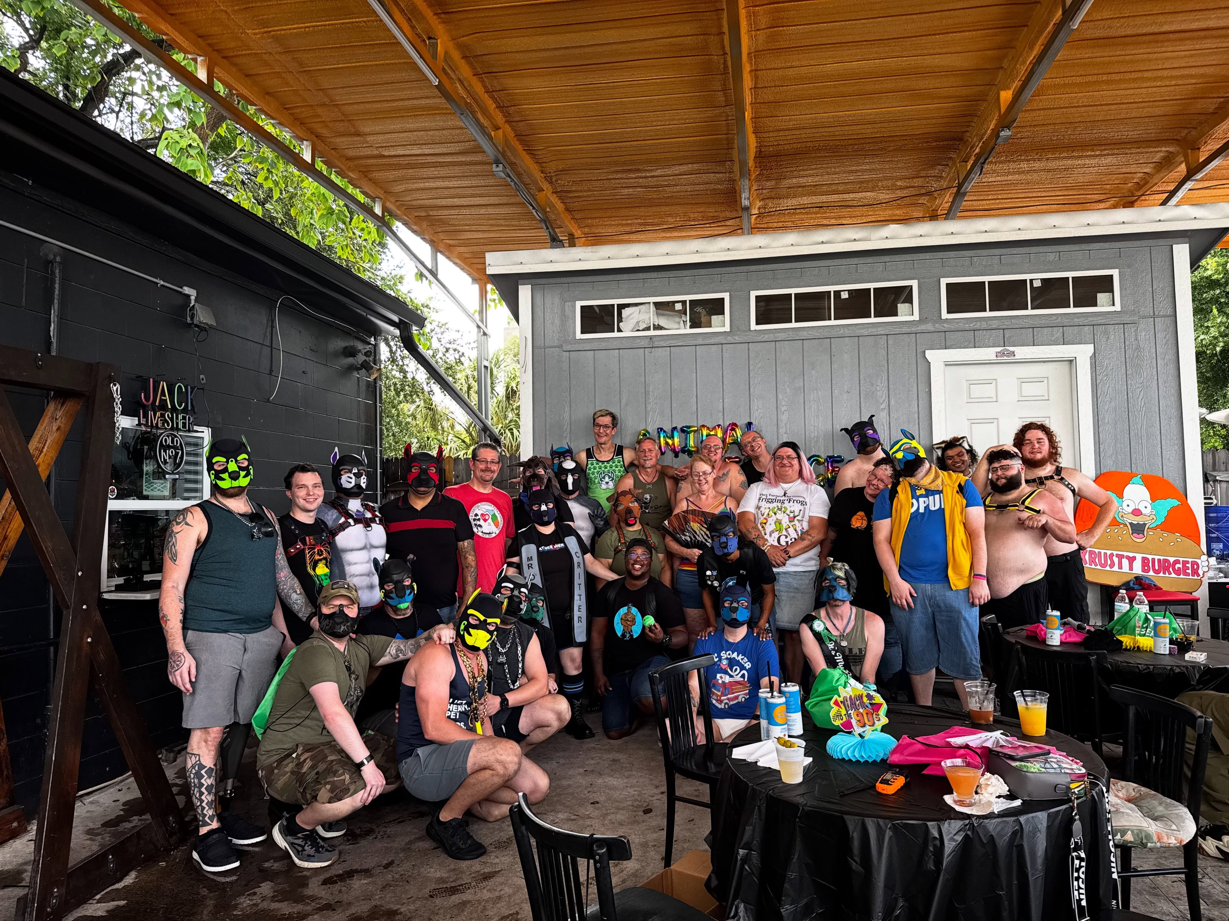 NCF-PAH members gathered together at an outdoor community event